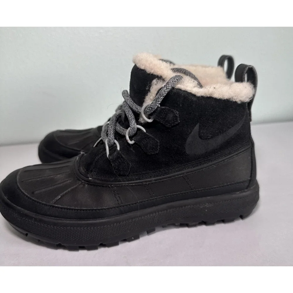 Nike Woodside‎ Chukka 2 Black Anthracite Winter Boot 537345-001 Women 6